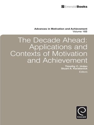 cover image of Advances in Motivation and Achievement, Volume 16B